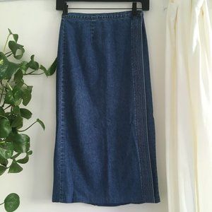 Talbots Jean Skirt